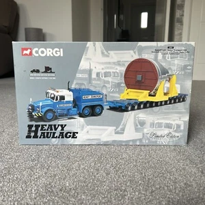 Corgi 18001 Scammell Contractor Nicholas Cargie rimorchio carico turbina a vapore - Foto 1 di 8