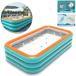 102"x63"x22" Extra Large Family Inflatable Swimming Pool for Kids Adults Pools - Picture 1 of 20
