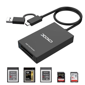 XQD SD Card Reader USB 3.0 USBA/C to XQD SD Card Reader Dual Slot Memory Card... - Bild 1 von 8