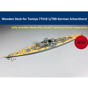 Cubierta de madera para crucero de batalla alemán Scharnhorst escala 1/700 Tamiya 77518 - Imagen 1 de 6