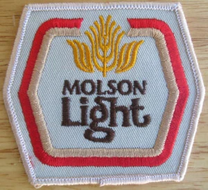 MOLSON LIGHT 6 Side Beer PATCH, for Jacket or Shirt, CANADA - Picture 1 of 1