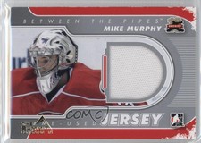 2011-12 ITG Between the Pipes Game-Used 1/1 Mike Murphy #M-46 Rookie RC 2a8