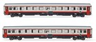 RIVAROSSI HR4355 Scala HO Set 2 carrozze UIC-Z1 2a classe livrea Frecciabianca