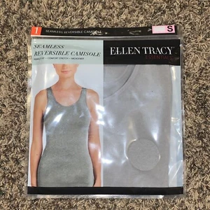 Ellen Tracy Women's Seamless Smooth Wide Strap Reversible Scoop/V-Neck Camisole - Picture 1 of 4