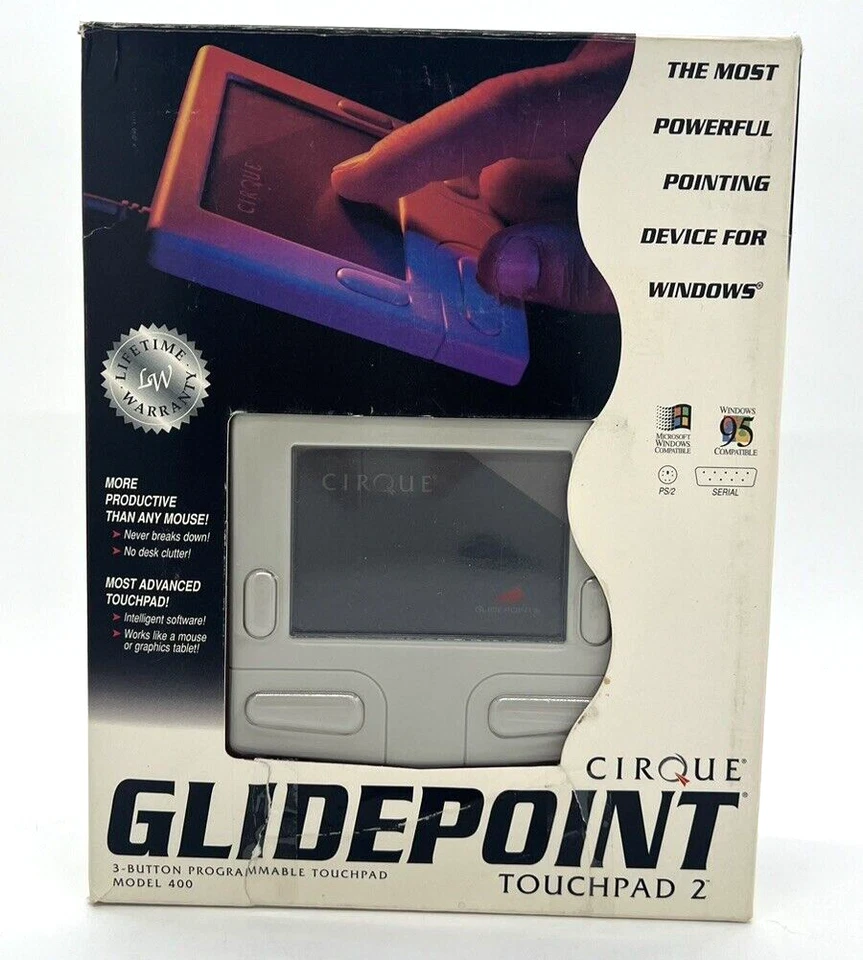 Cirque GlidePoint Touchpad 2 Interface Model 400, 3 botton programable - Image 1 of 4