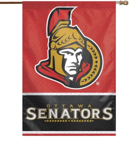 Ottawa Senators 28” X 40” Double Sided Vertical Flag . NHL New NWT Cover