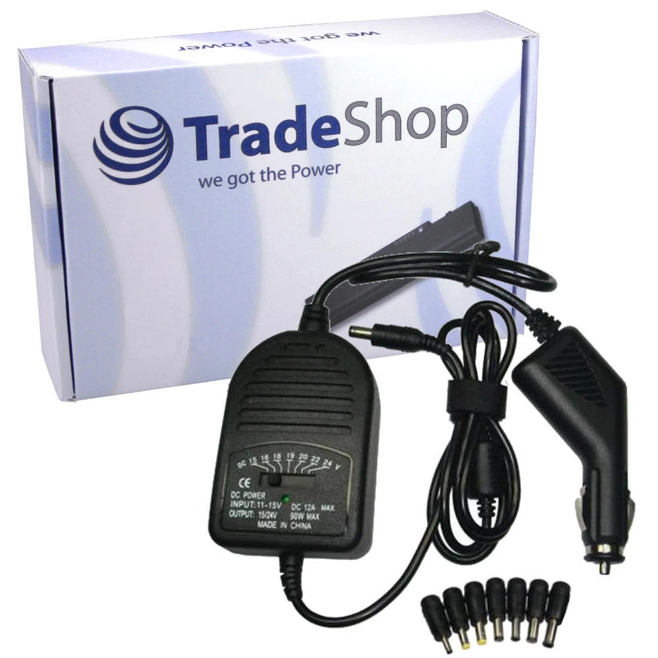 Laptop KFZ Ladekabel Netzteil Adapter 19V/4,74A/3,42A f. Compaq Dell IBM Samsung - Bild 1 von 1