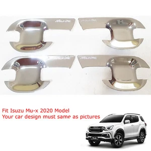 For Isuzu Mu-x mux 2020 Chrome Door Handle Cover Trim 4Pcs - Picture 1 of 1