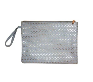 Charming Charlie Clutch Purse Wallet - Blue with rose gold accents and handle. - Picture 1 of 3