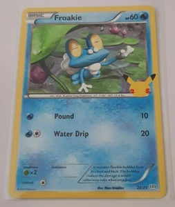 Pokemon FROAKIE 25th Anniversary McDonald's 22/25 NON-HOLO Promo Card 2021  - Picture 1 of 1
