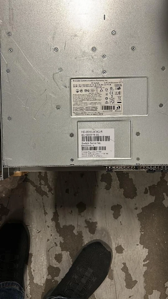 Brocade 6510 48-Port 16Gb FC SAN Switch HD-6510-24-8G-R - Image 1 of 1