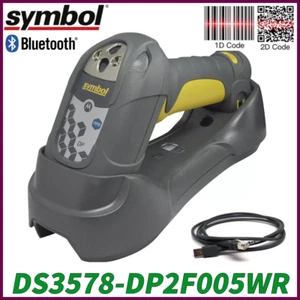 Symbol DS3578-DP2F005WR Bluetooth Wireless 1D/2D USB Barcode Scanner w Cradle - Picture 1 of 6