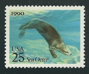 Scott #2510...25 Cent...Sea Otter...4 Stamps - Picture 1 of 1