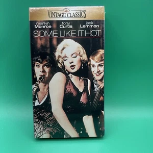 Some Like It Hot (VHS, 1997, Vintage) BRAND NEW - VHS Movie Sealed VTG Watermark - Picture 1 of 4