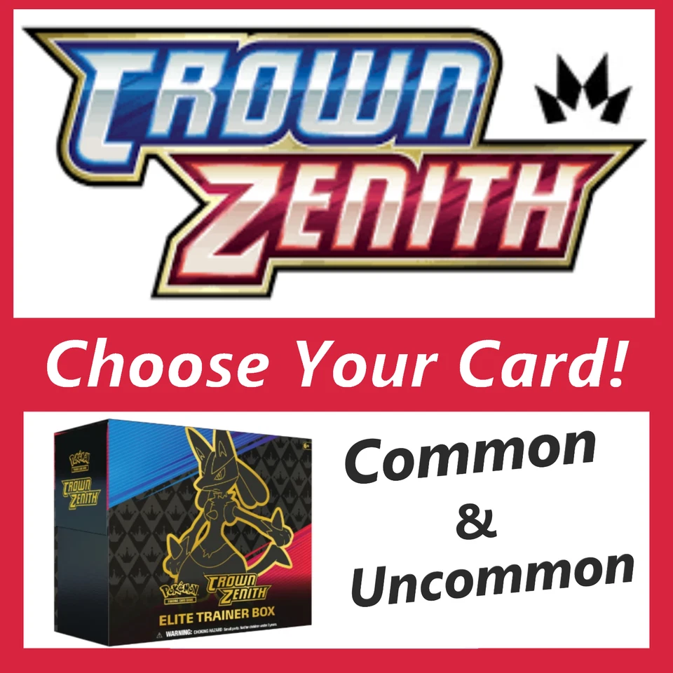 Pokemon TCG: Crown Zenith | Choose Your Card | Common/Uncommon - NM - Image 1 of 1
