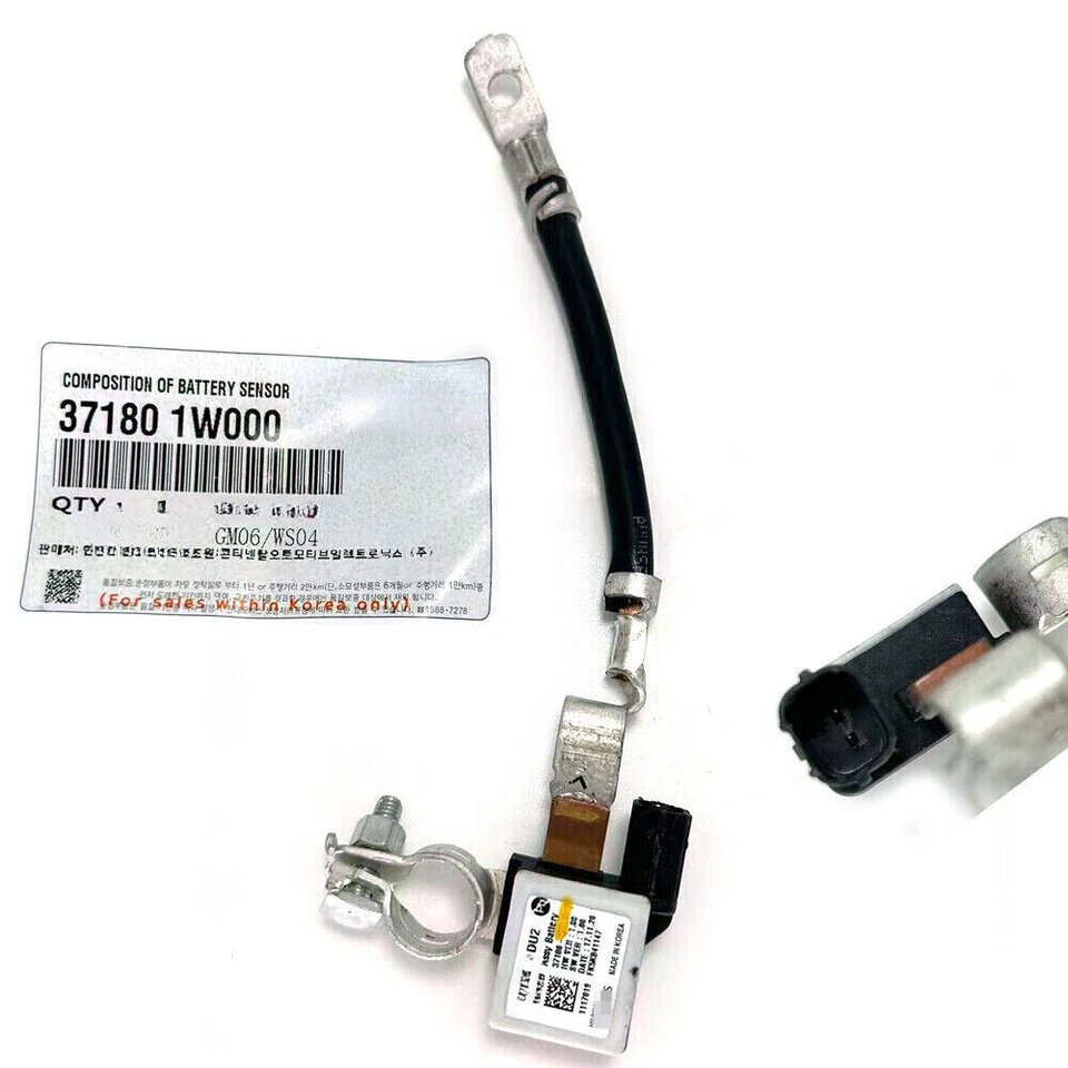 Cable negativo de batería 70am sensor de batería para Kia Rio 2012-2015 37180-1W000 Foto 1 de 4