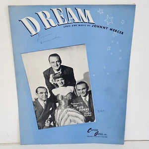 Vintage 1945 Dream Sheet Music The Pied Pipers Cover Photo - Picture 1 of 12