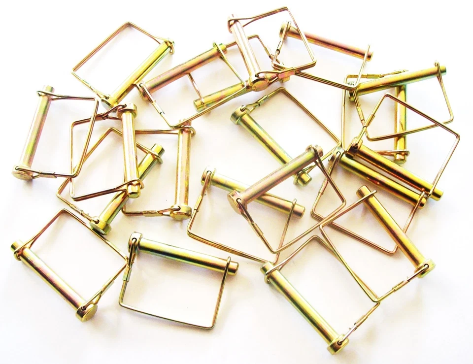 100 GOLIATH INDUSTRIAL 3/8" SQUARE CANOPY PTO TRAILER HITCH PINS SCPTC38 AWNING - Image 1 of 1