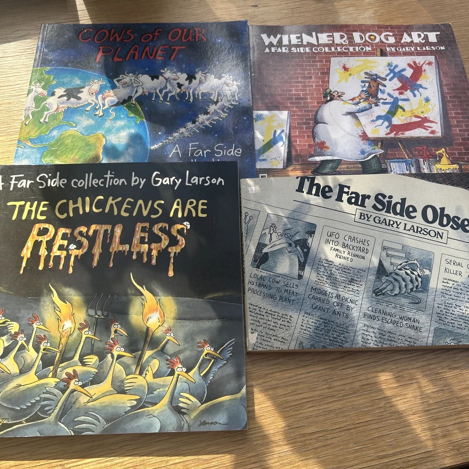 4x Gary Larson Book Bundle - Humorous Comic Books Paperback (90s era) - image 1 of 4