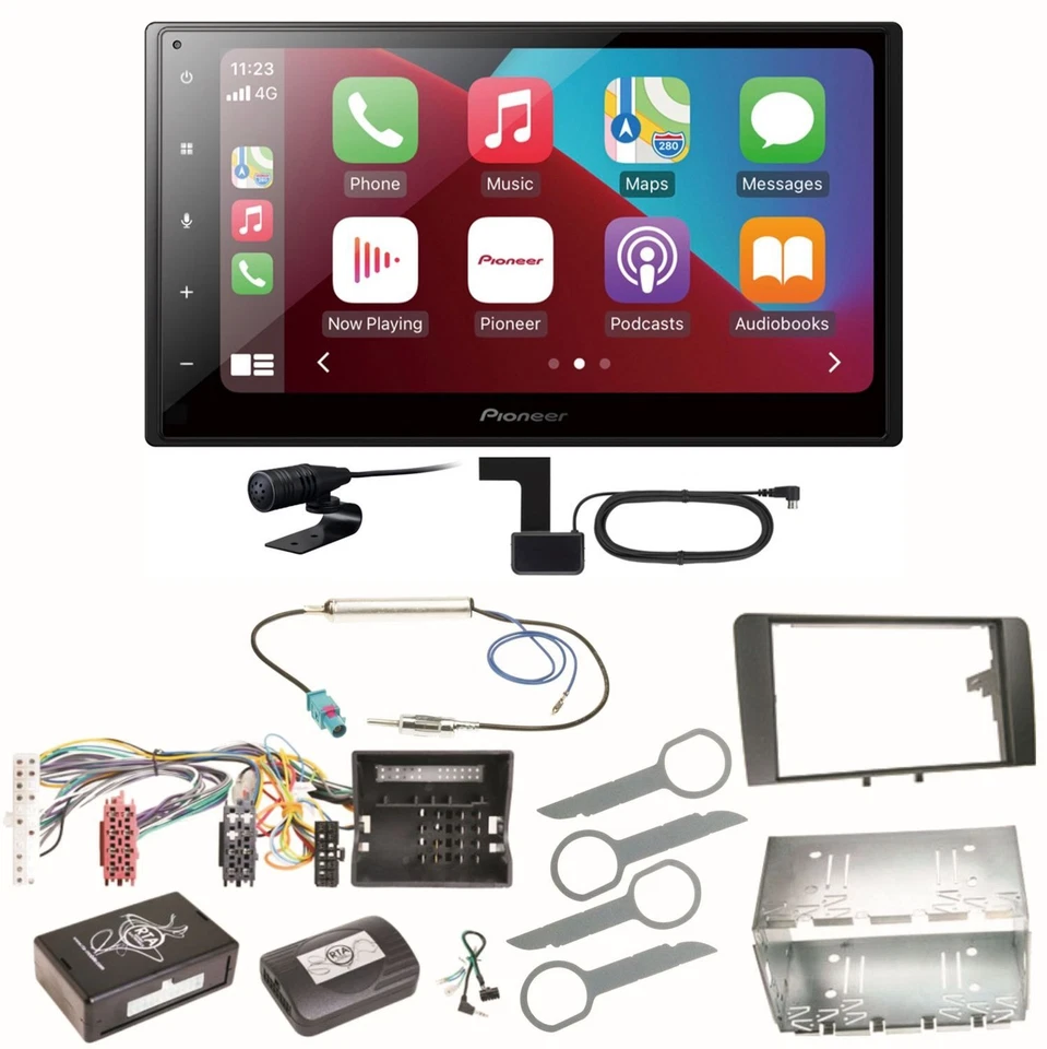 Pioneer SPH-DA160DAB Android Auto CarPlay Einbauset für Audi A3 8P 8PA - Bild 1 von 1