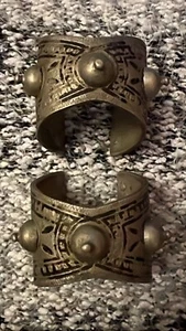Antique Ethnic Tribal ? Bracelets Bangles Cuffs - Picture 1 of 4