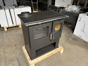 Verso CS 7,7 kW Holzherd | Kaminofen mit Ofen, Kochplatte & Fach für Holz Links - Bild 1 von 6