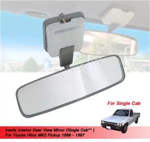 Rear View Mirror For Toyota Hilux MK3 Pickup Single Cab 1989 1990 1991 - 1997 - Picture 1 of 8