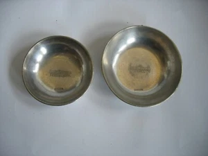 2 Vtg EXCELSIOR HOTEL Frankfurt small tray dish Hotel silver plate Bohrmann  - Picture 1 of 5
