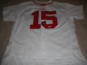 Dustin Pedroia Signed Jersey #15 Red Sox Autographed by Baseball Legend