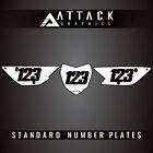 Attack Graphics Number Plate Backgrounds For Kawasaki Klx110l 2015