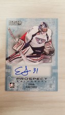2014-15 IN THE GAME EVAN SARTHOU PROSPECT AUTO /80 HEROES & PROSPECTS #25