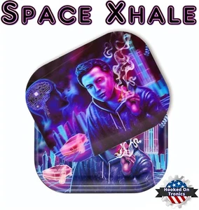 Space Xhale V Syndicate 3D Premium Rolling Tray, 3D Magnetdeckel, Aufkleber enthalten - Bild 1 von 4