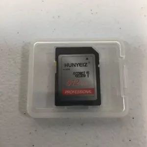 Hunyeiz Black 512GB Class 10 High Speed Security Digital Memory SD Card (IL/R... - Picture 1 of 1