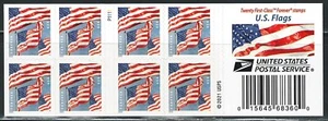 Mint US Flags Stamp Booklet Pane of 20 Forever Stamps Scott# 5659a (MNH) - Picture 1 of 2