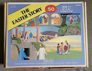 Judy Instructo THE EASTER STORY 50 Piece Floor Puzzle - 24" x 36" J036058 Jesus - Picture 1 of 3