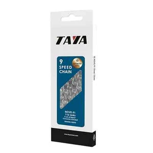 TAYA 9 SPEED - SILVER NOVE-91 --- 116LINK +2X CONNECTOR LINKS - Picture 1 of 3