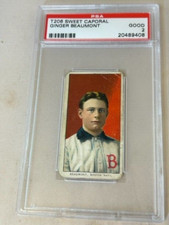 T206 SWEET COPORAL GINGER BEAUMONT PSA GOOD 2 BASEBALL CARD.