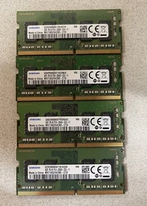 SAMSUNG 16GB (4x4GB) 1Rx16 PC4-2666V M471A5244CB0-CTD SO-DIMM LAPTOP MEMORY - Picture 1 of 3