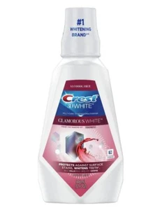 Crest 3D White Glamorous Whitening Mouthwash, Arctic Mint, 32 Fl Oz (3 Count) - Picture 1 of 3