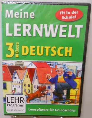 Deutsch Software Schule 3. Klasse PC MAC CD-ROM Lernwelt Lernen Nachhilfe T455 - Bild 1 von 2
