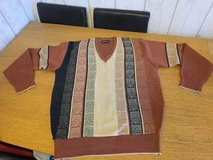 VINTAGE GABICCI GRANDAD JUMPER. 50% WOOL 50% ACRYLIC. SIZE M  - Picture 1 of 9
