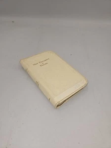 1962 white new testament psalms pocket Size Zip-up The New Testament - Picture 1 of 13