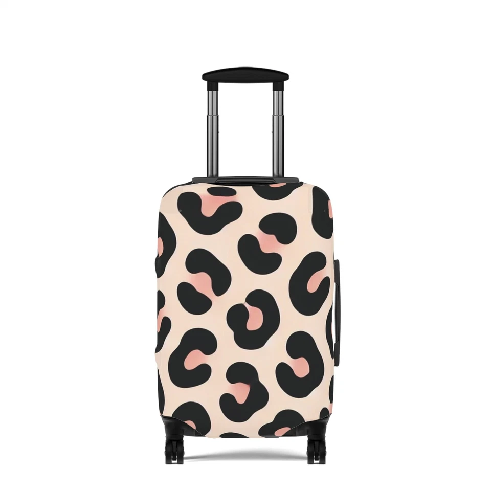 Funda de equipaje con estampado de leopardo, accesorio de viaje, elegante bolso, elegante maleta Foto 1 de 1