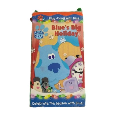 Blue's Clues - Play Along with Blue: Blue's Big Holiday VHS 2001 Tape Nick Jr.  - Image 1 of 4