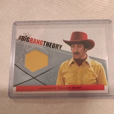 The Big Bang Theory Seasons 3 & 4 Wardrobe Card M29 Howard's Yellow Shirt - Image 1 of 2
