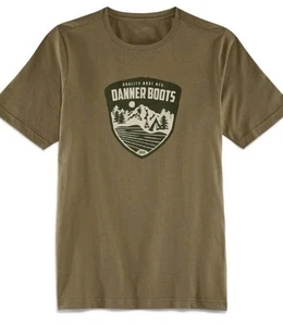 T-shirt uomo Danner Mountain Pass taglia media 100% cotone S/S - Nuova! - Foto 1 di 5