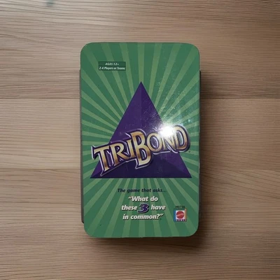 Mattel Tribond Travel Card Game Metal Tin, H0738 - Image 1 of 3