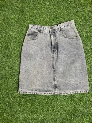 Falda Denim Vintage GUESS by Georges Marciano Negra Lavada Ácida Mini EE. UU. TALLA 30 Foto 1 de 4