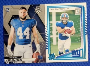 2025 Cam Skattebo RC Lot Of (2) Mosaic SP + Donruss RR! Giants RB - Picture 1 of 2