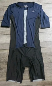 *Damaged Zipper* Logas Men‘s Triathlon Suit Trisuit Race Skinsuit Cycling Sz XL - Picture 1 of 6